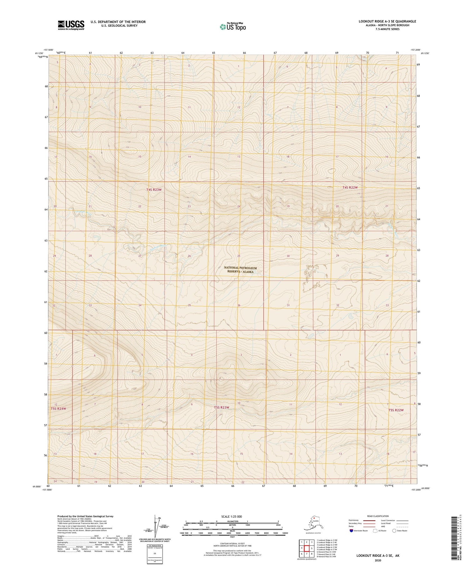 Lookout Ridge A-3 SE Alaska US Topo Map Image