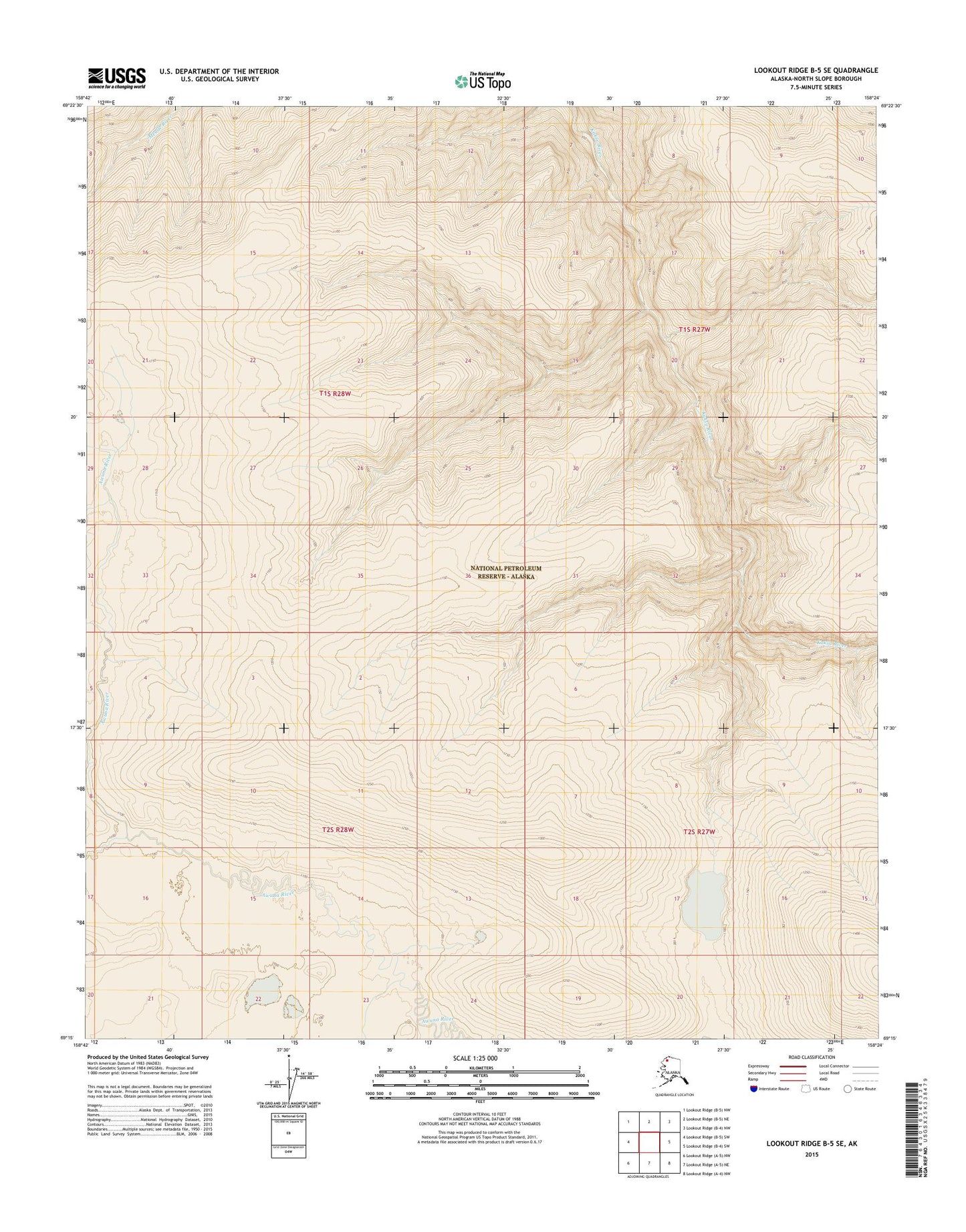 Lookout Ridge B-5 SE Alaska US Topo Map Image