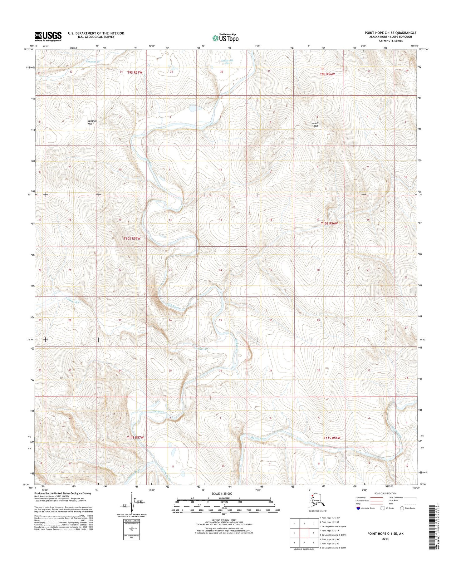 Point Hope C-1 SE Alaska US Topo Map Image