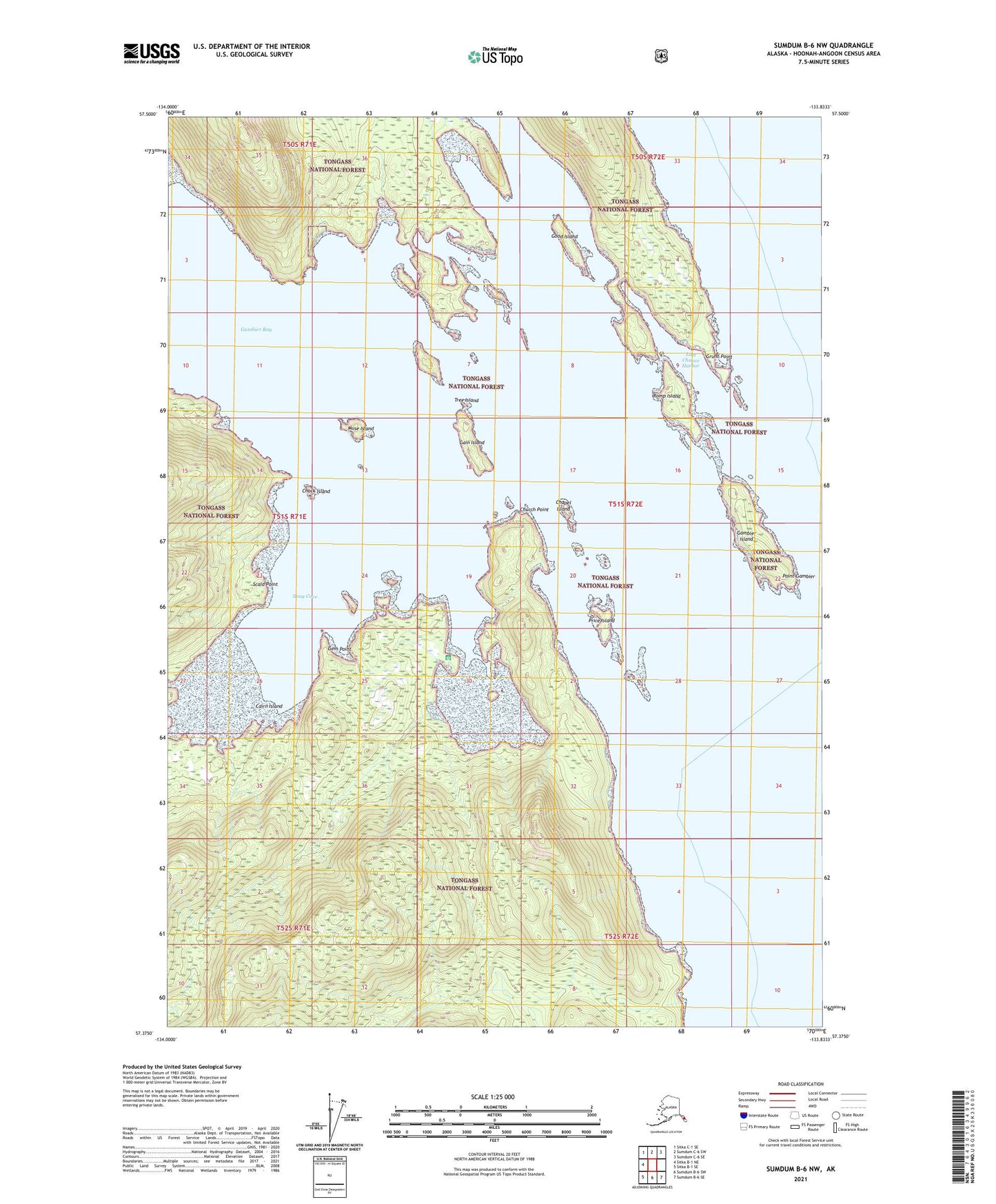 Sumdum B-6 NW Alaska US Topo Map Image