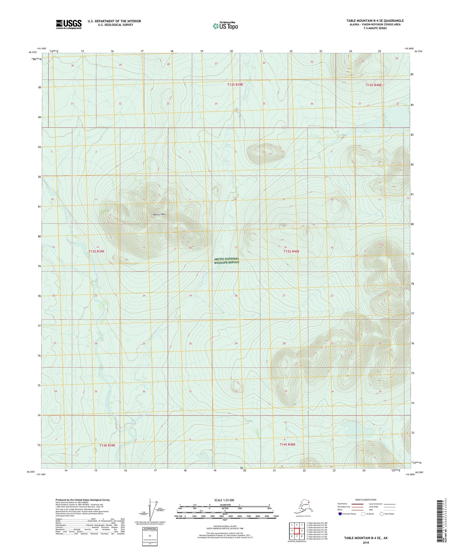 Table Mountain B-4 SE Alaska US Topo Map Image
