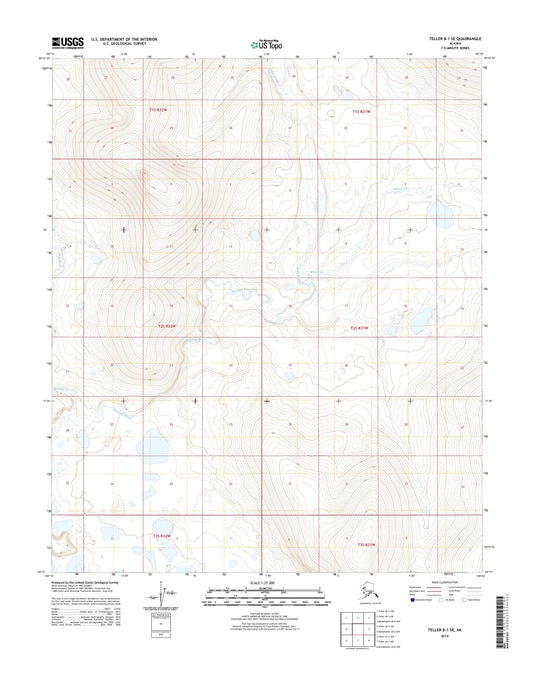 Teller B-1 SE Alaska US Topo Map Image