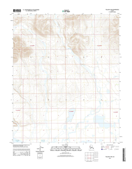 Teller B-4 NW Alaska US Topo Map Image