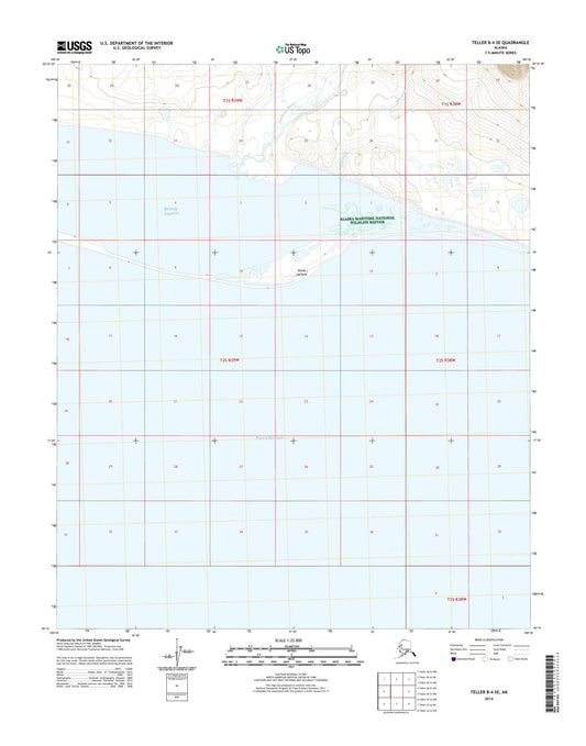 Teller B-4 SE Alaska US Topo Map Image