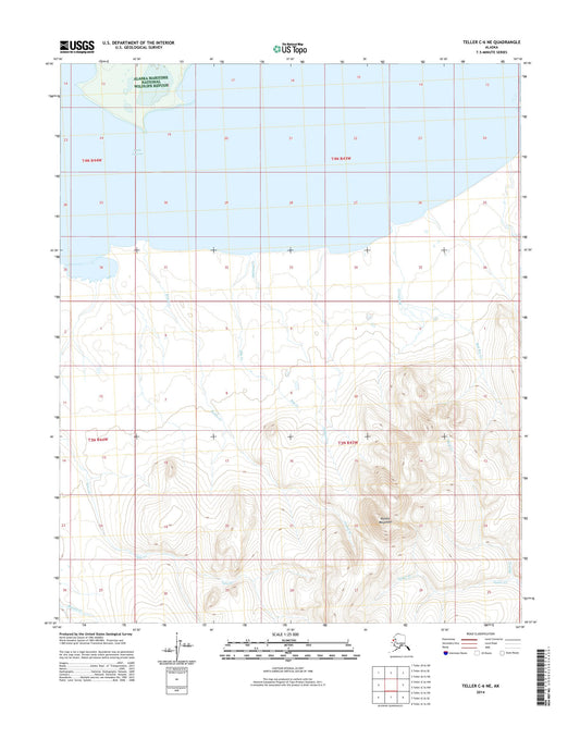 Teller C-6 NE Alaska US Topo Map Image