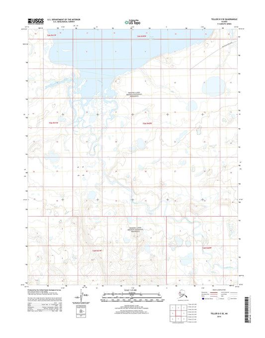Teller D-5 SE Alaska US Topo Map Image