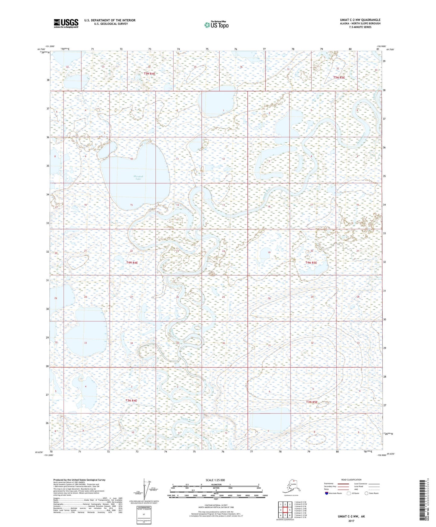 Umiat C-2 NW Alaska US Topo Map Image