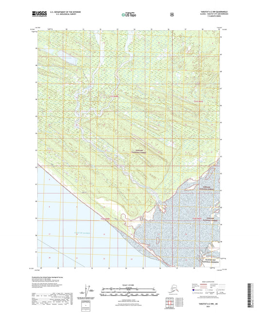 Yakutat A-2 NW Alaska US Topo Map Image