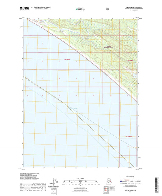 Yakutat A-3 NE Alaska US Topo Map Image