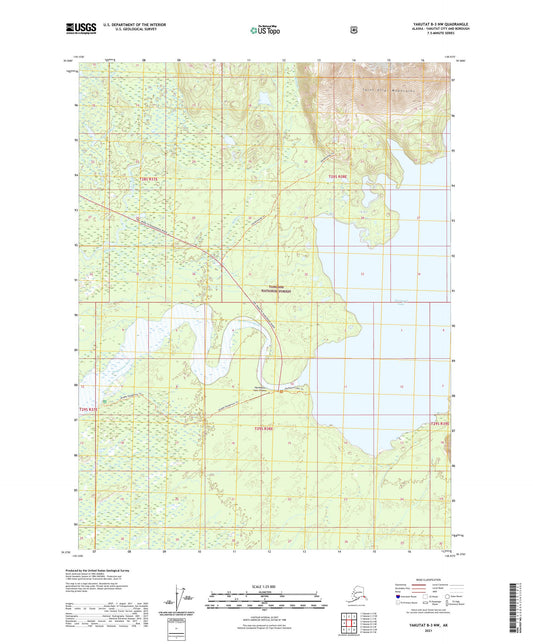 Yakutat B-3 NW Alaska US Topo Map Image