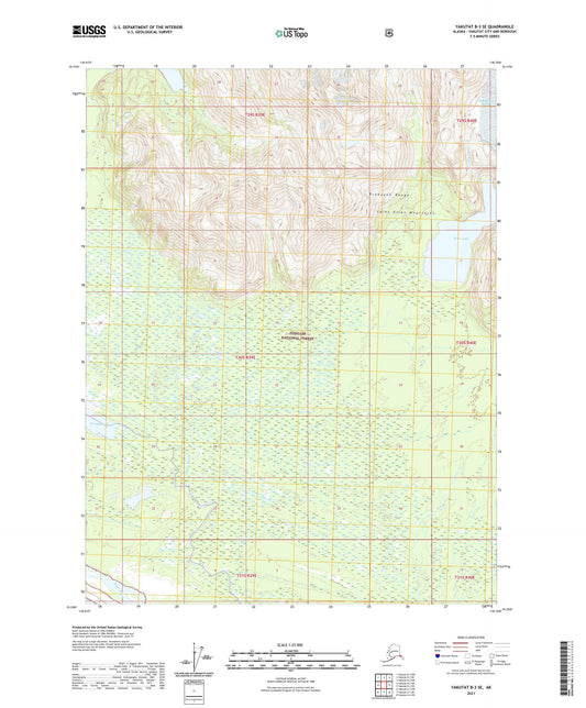 Yakutat B-3 SE Alaska US Topo Map Image