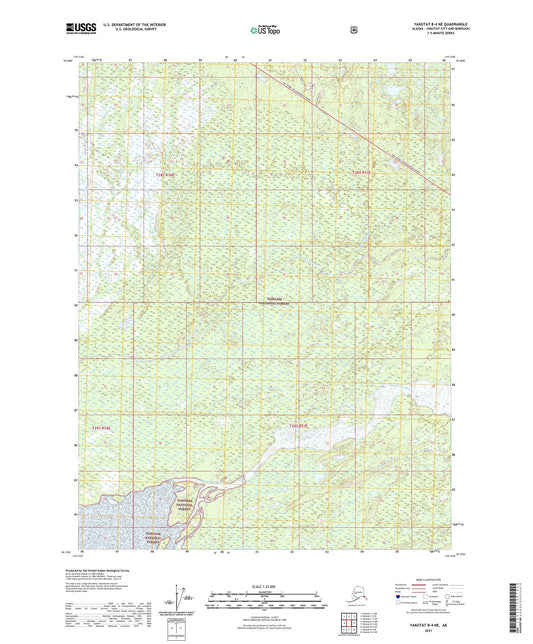 Yakutat B-4 NE Alaska US Topo Map Image