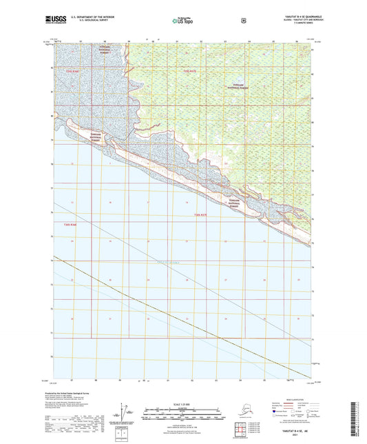 Yakutat B-4 SE Alaska US Topo Map Image