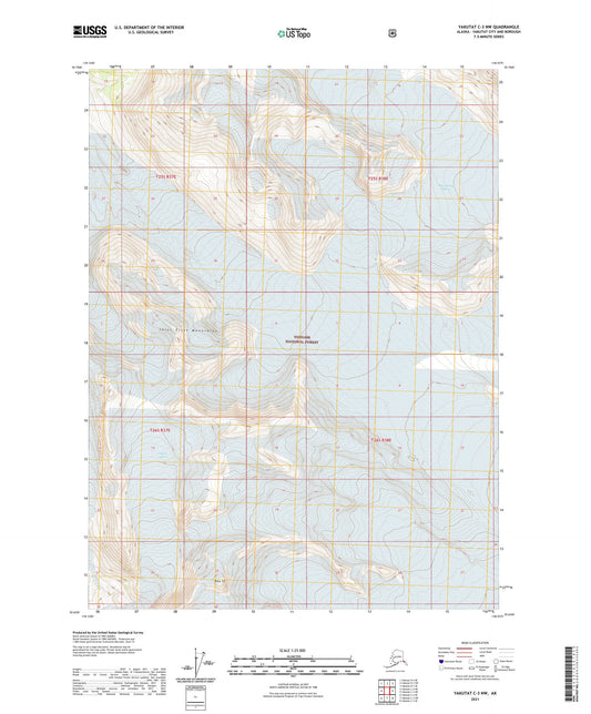 Yakutat C-3 NW Alaska US Topo Map Image