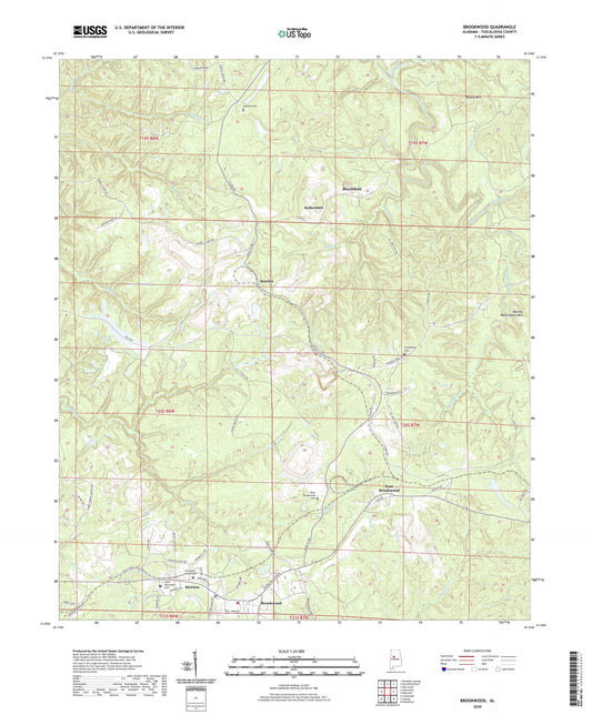 Brookwood Alabama US Topo Map Image
