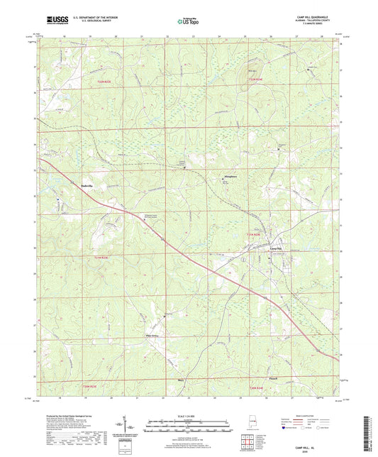 Camp Hill Alabama US Topo Map Image