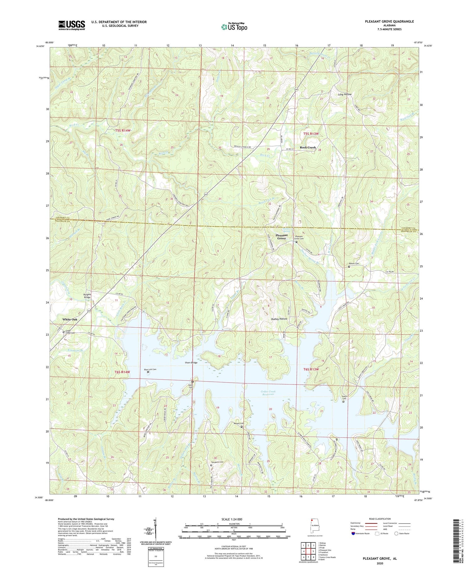 Pleasant Grove Alabama US Topo Map Image