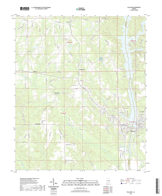 Tallassee Alabama US Topo Map Image