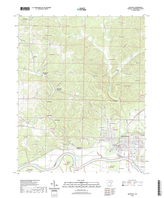 Batesville Arkansas US Topo Map Image