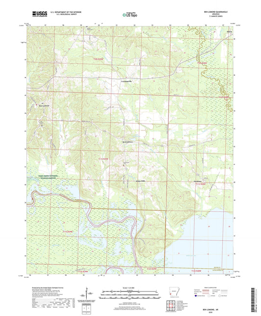Ben Lomond Arkansas US Topo Map Image