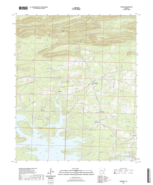 Bismarck Arkansas US Topo Map Image