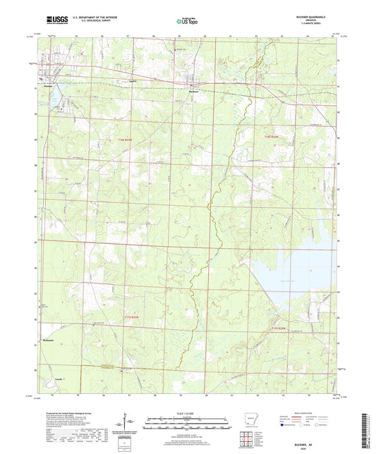Buckner Arkansas US Topo Map Image