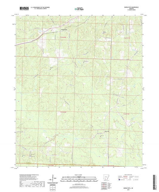 Buena Vista Arkansas US Topo Map Image