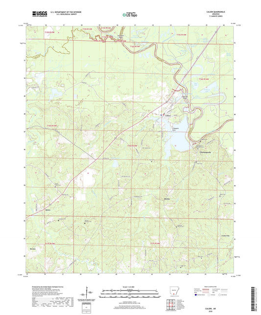 Calion Arkansas US Topo Map Image