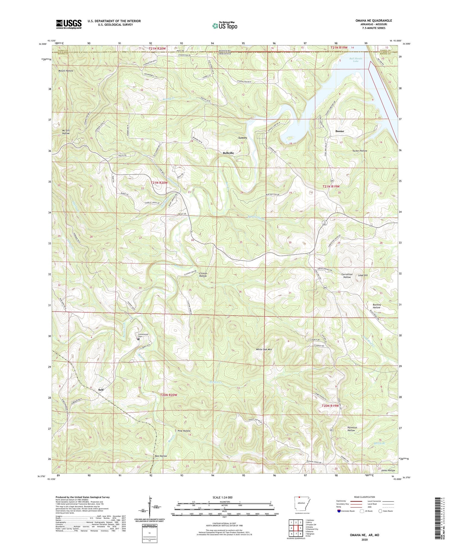 Omaha NE Arkansas US Topo Map Image