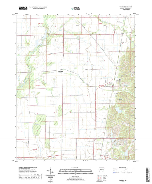 Vanndale Arkansas US Topo Map Image