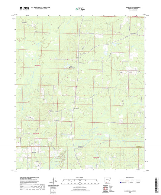 Walkerville Arkansas US Topo Map Image