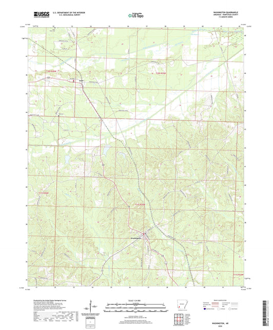 Washington Arkansas US Topo Map Image