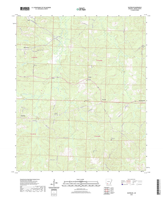 Waterloo Arkansas US Topo Map Image