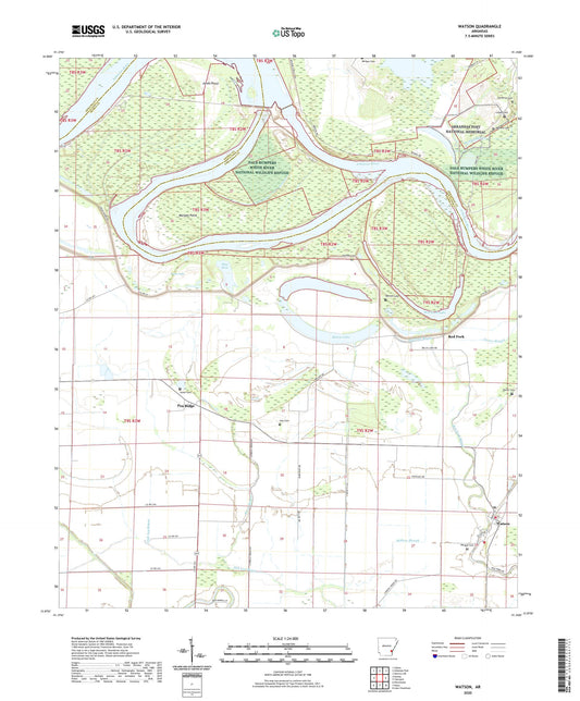 Watson Arkansas US Topo Map Image