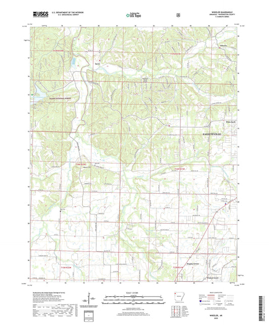 Wheeler Arkansas US Topo Map Image
