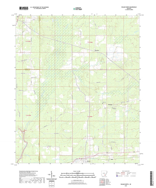 Wilmar North Arkansas US Topo Map Image