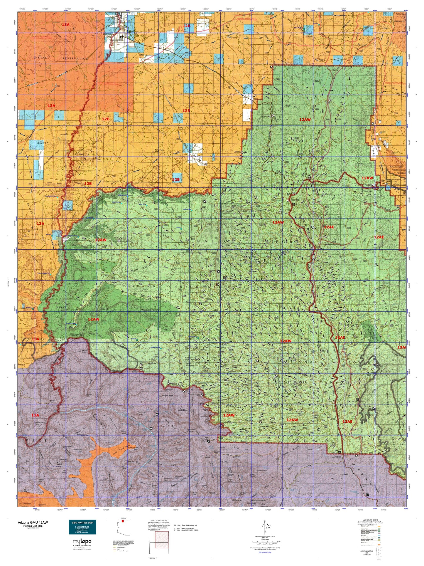 Arizona GMU 12AW Map Image