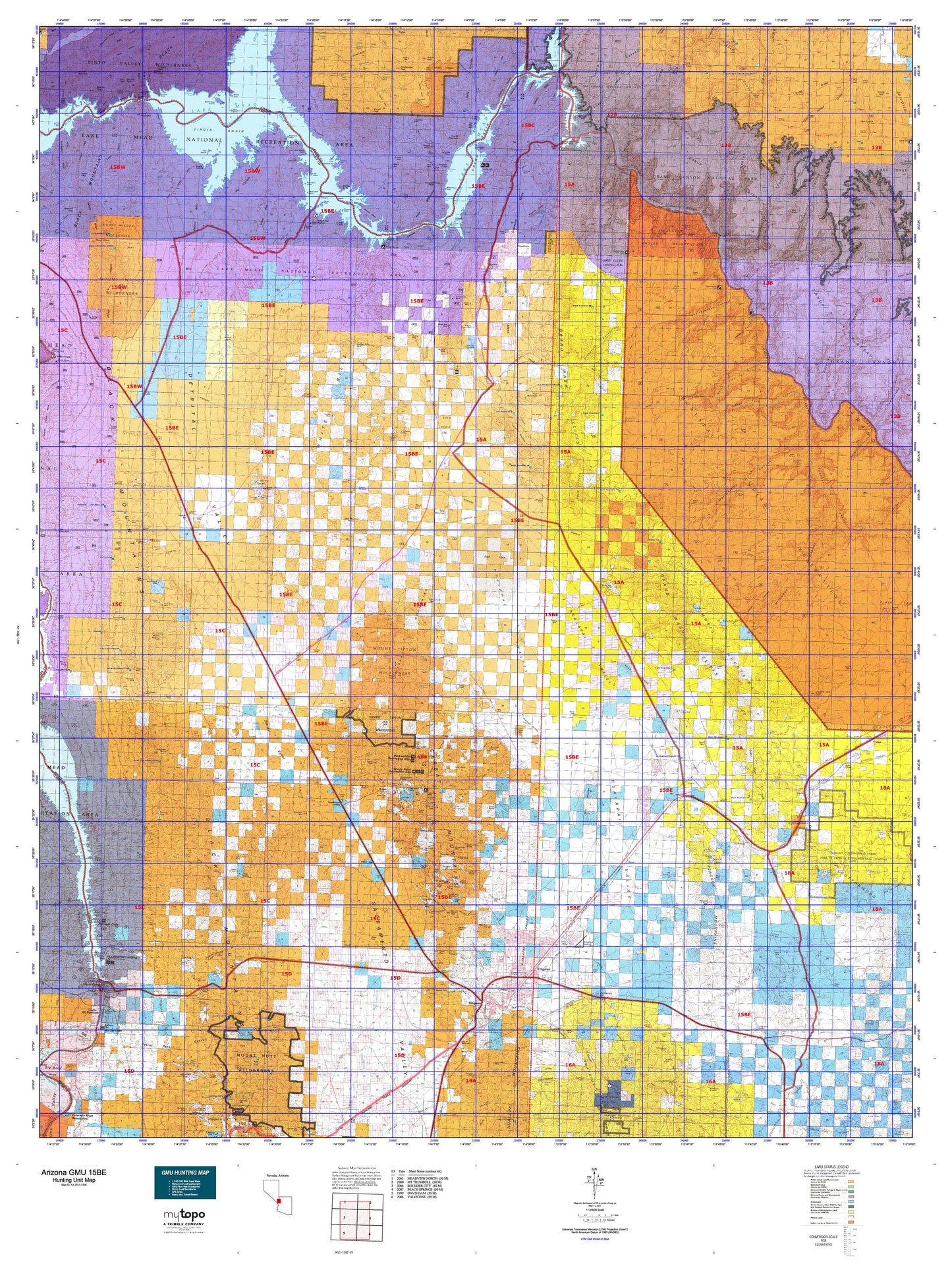 Arizona GMU 15BE Map Image