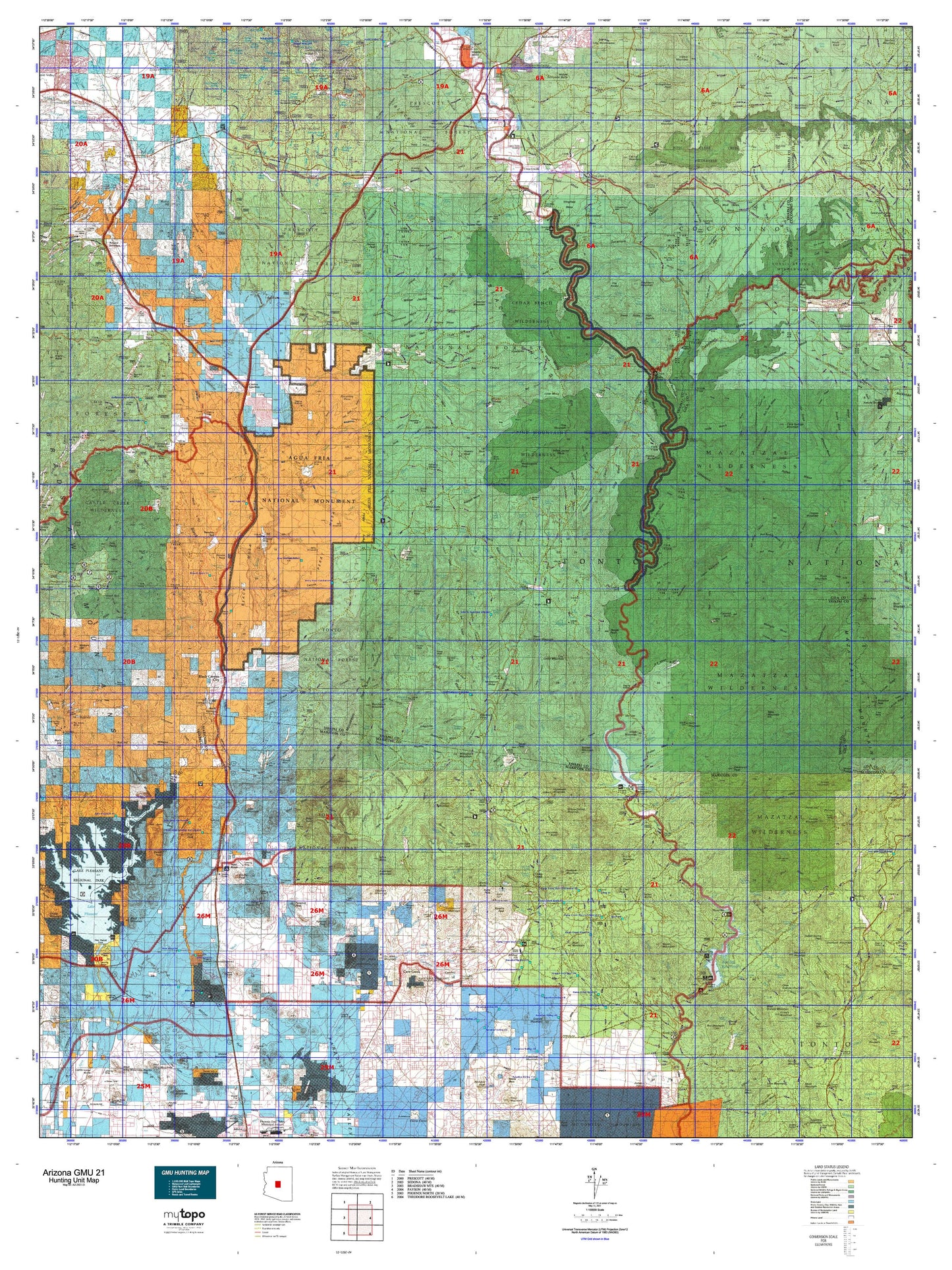 Arizona GMU 21 Map Image