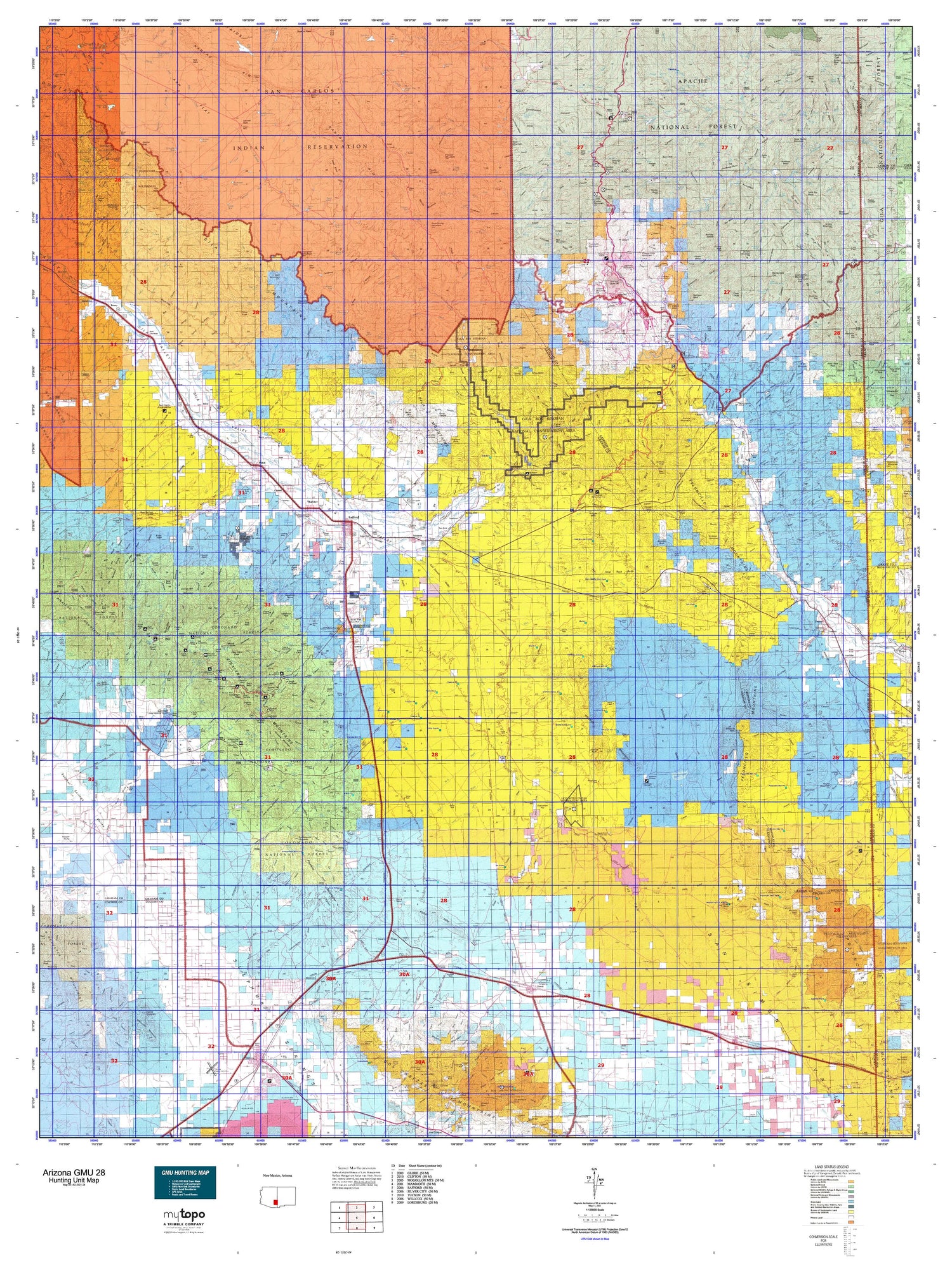 Arizona GMU 28 Map Image