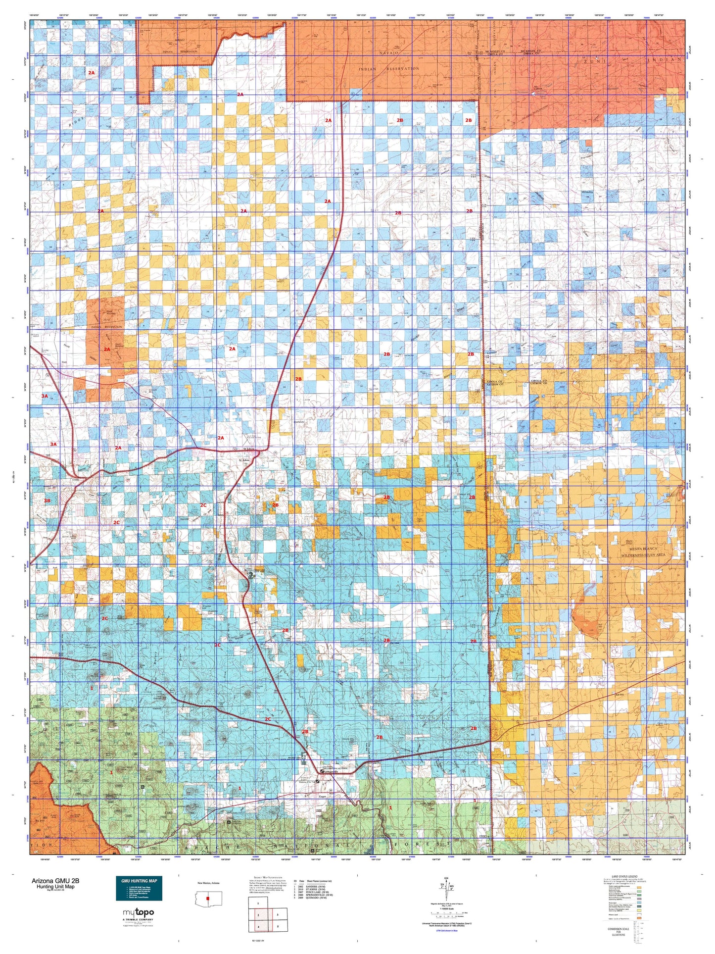 Arizona GMU 2B Map Image