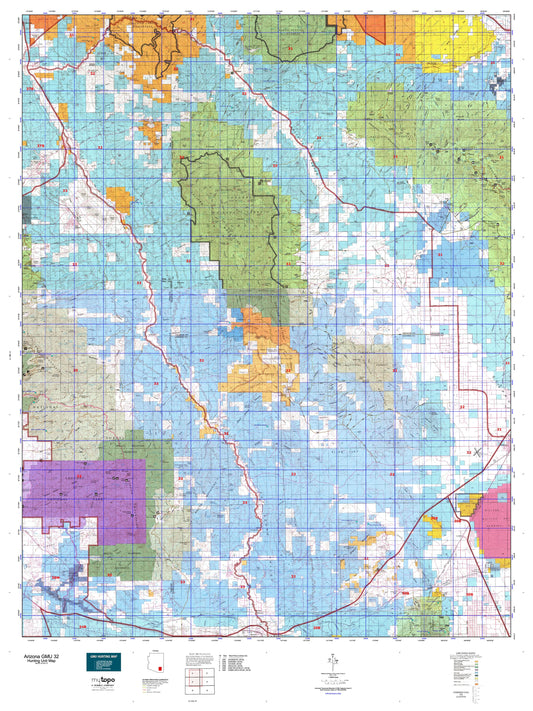 Arizona GMU 32 Map Image