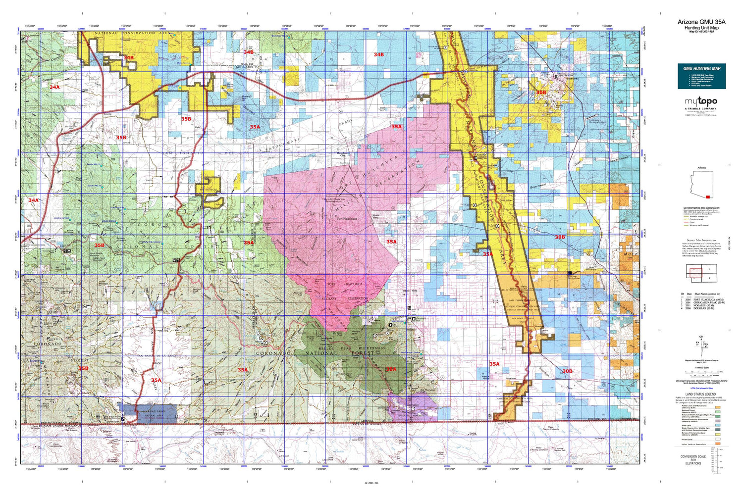 Arizona GMU 35A Map Image