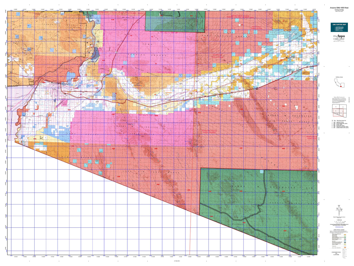 Arizona GMU 40B West Map Image