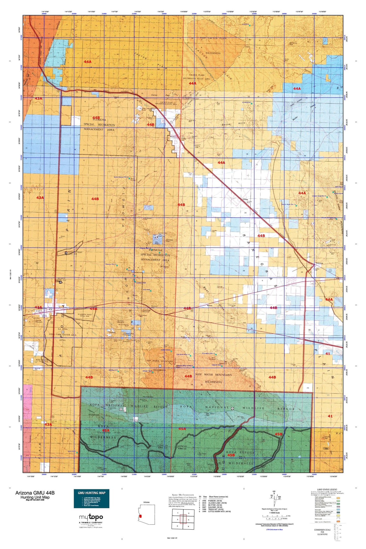 Arizona GMU 44B Map Image
