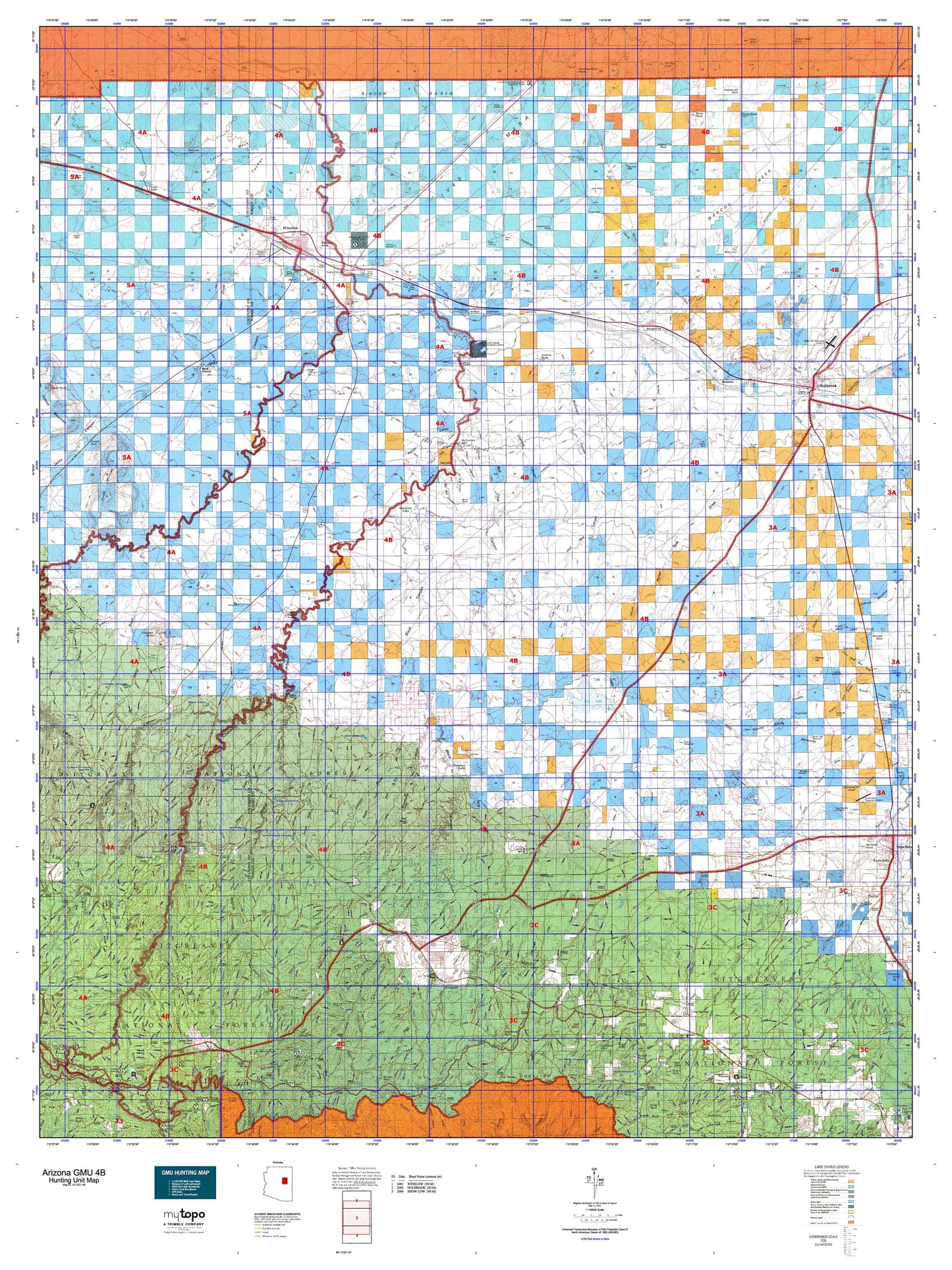 Arizona GMU 4B Map Image