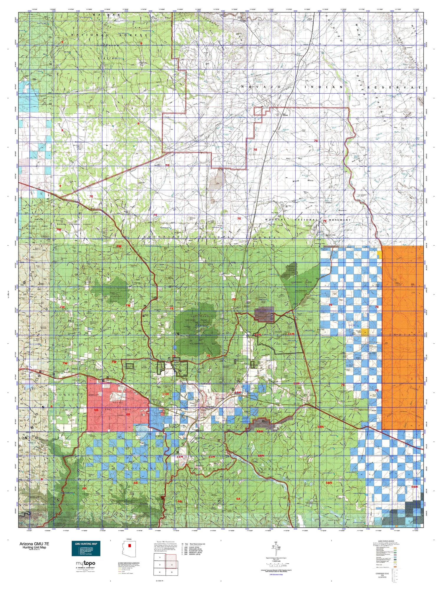 Arizona GMU 7E Map Image