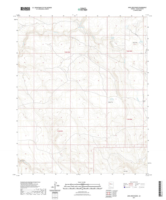 Anvil Rock Ranch Arizona US Topo Map Image