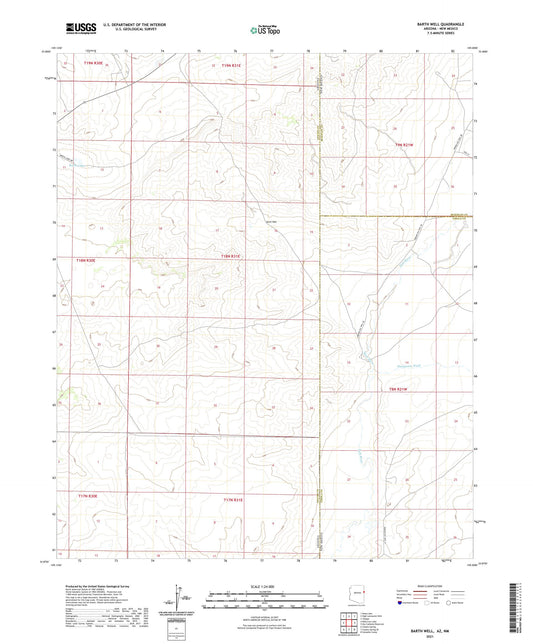 Barth Well Arizona US Topo Map Image