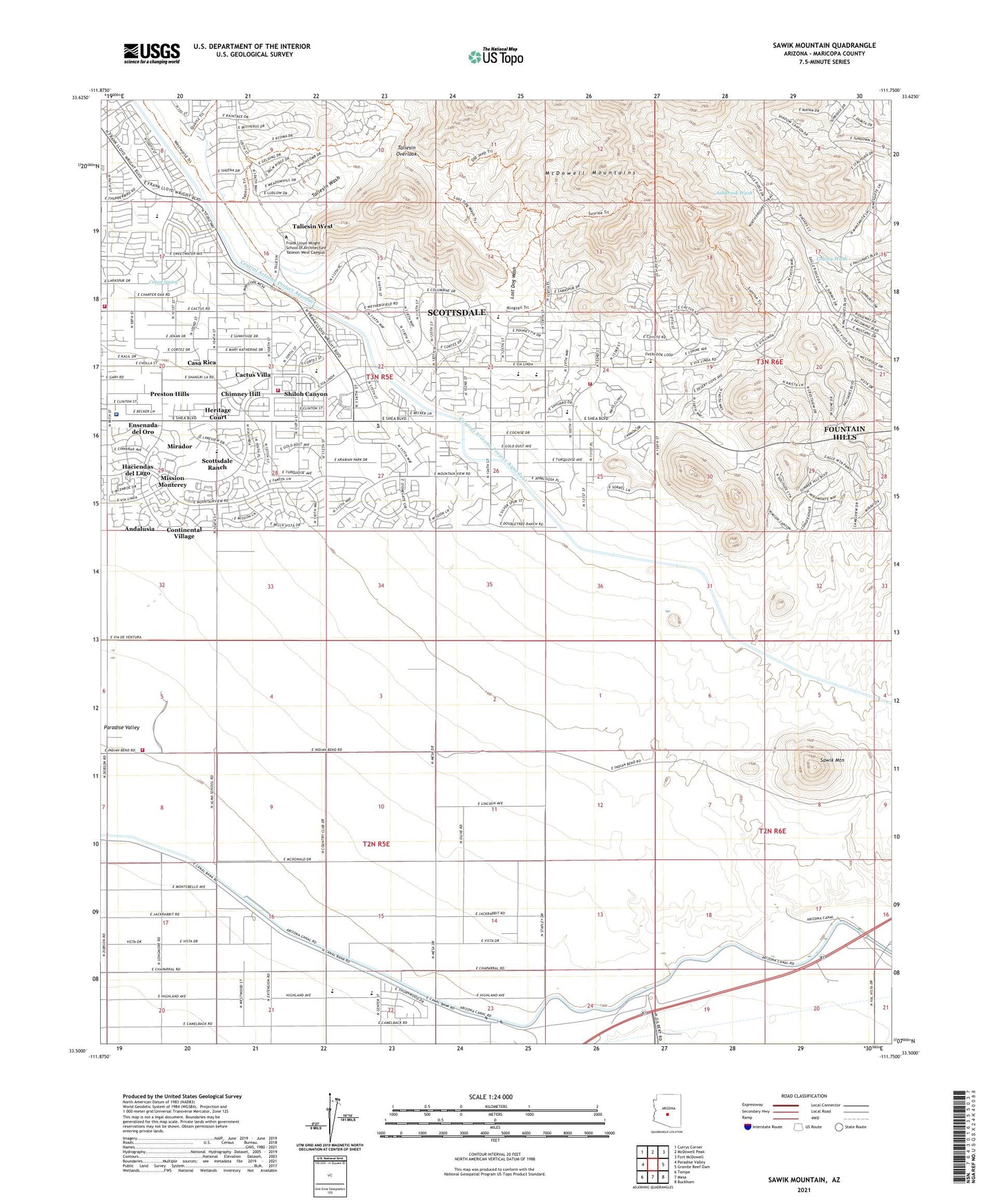 Sawik Mountain Arizona US Topo Map Image